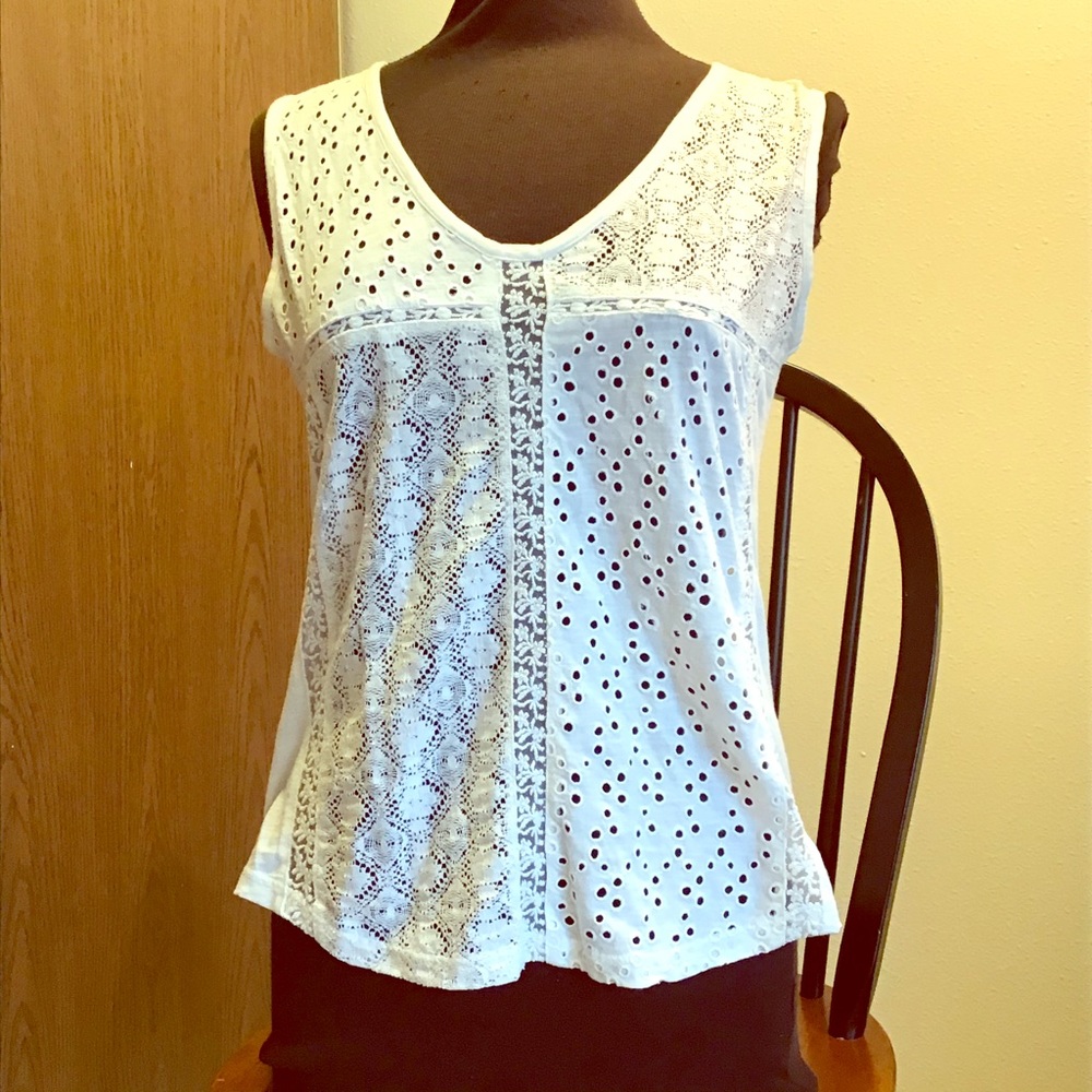 Sundance eyelet tank top.